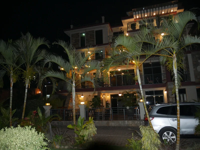 Nova Beach Resort Exterior at Night